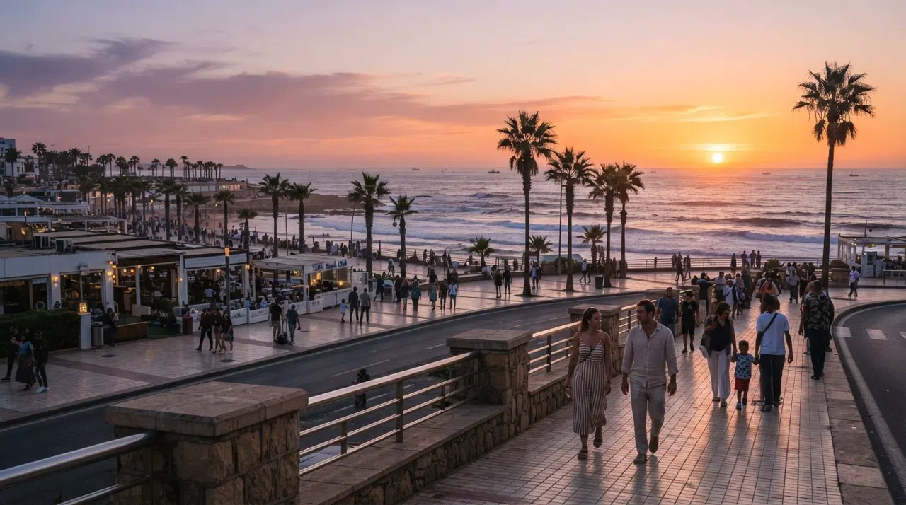 Ain Diab / La Corniche, Casablanca: hvor byen kommer for at trække vejret, spise fisk og holde sig vågen længe